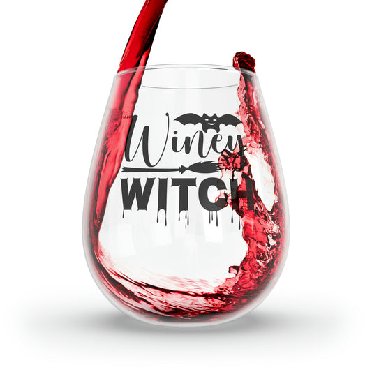Winey Witch Stemless Wine Glass