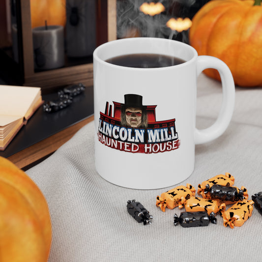 Lincoln Mill Haunted House 11oz Coffee Mug
