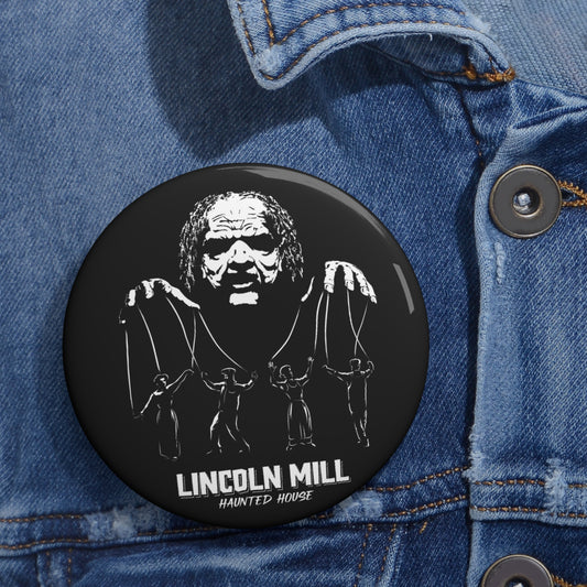 Lincoln Mill Haunted House Collector Pin - Viktor the Puppeteer - 3 Sizes