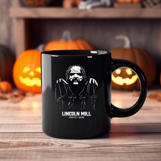 Lincoln Mill Haunted House - Viktor Kane Puppeteer 11oz Black Mug