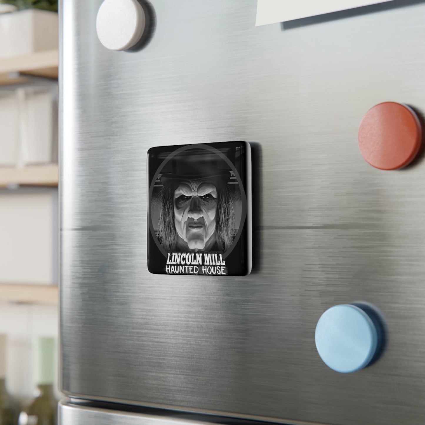 Lincoln Mill Haunted House Viktor Kane Porcelain Magnet