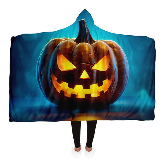 Halloween Hooded Blanket, Mystical Pumpkin Halloween Blanket