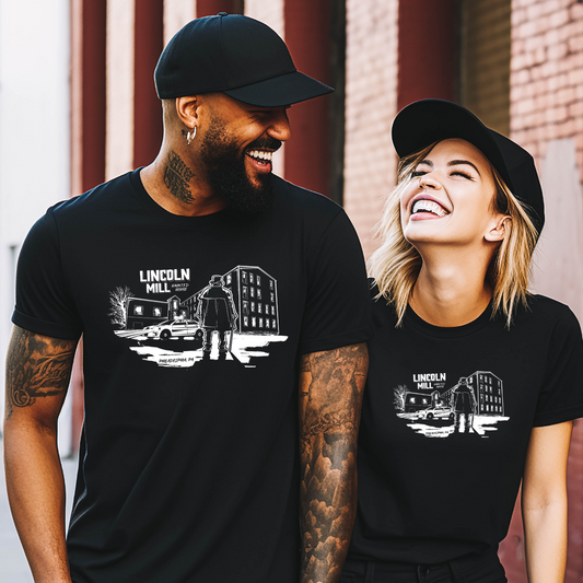 Lincoln Mill Haunted House Viktor and Mill T-Shirt