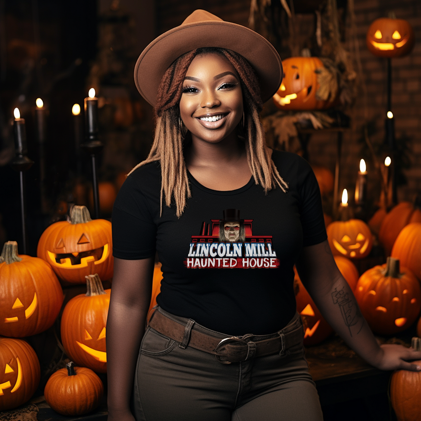 Lincoln Mill Haunted House Collector T-Shirt