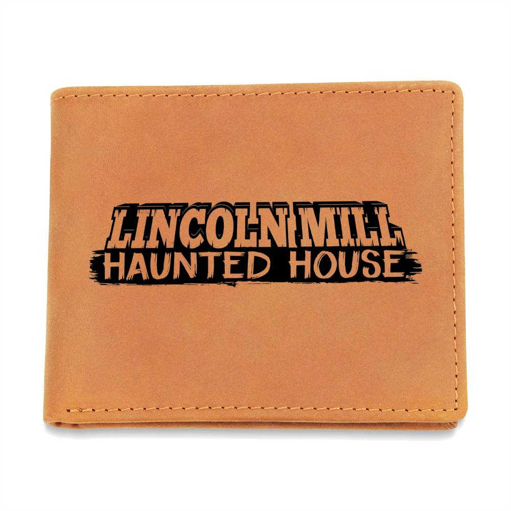 Lincoln Mill Haunted House Leather Wallet