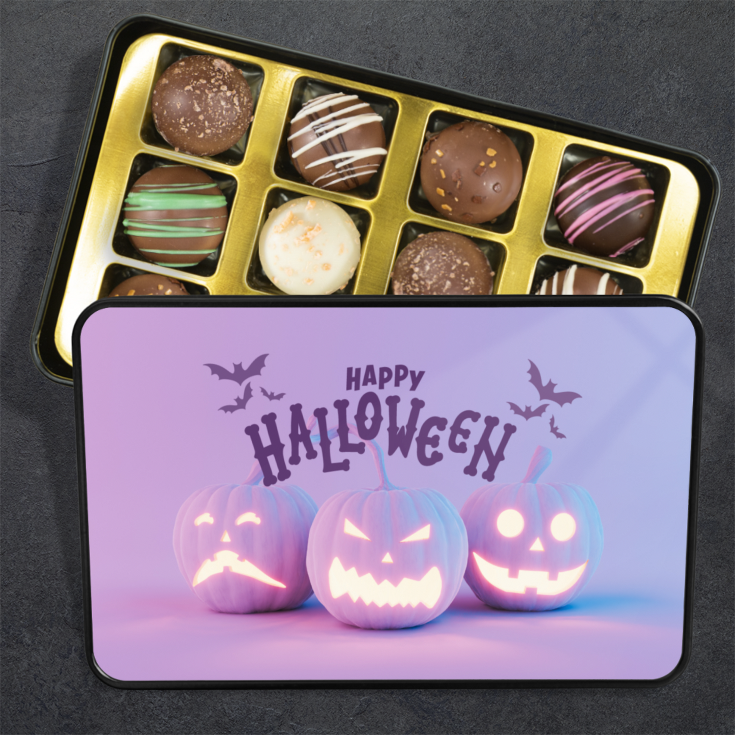 Halloween Chocolate Chocolate Truffle Gift Box - Keepsake Tin