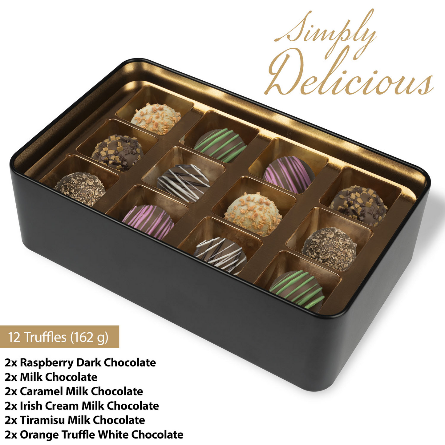 Trick or Treat Halloween Chocolate Truffles Gift Box - Keepsake Tin