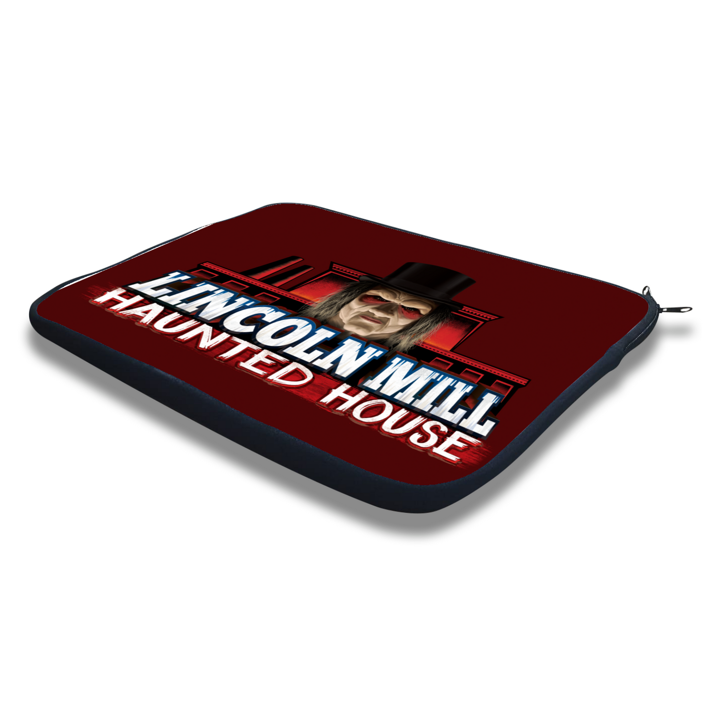 Lincoln Mill Haunted House Laptop Tablet Sleeve Case