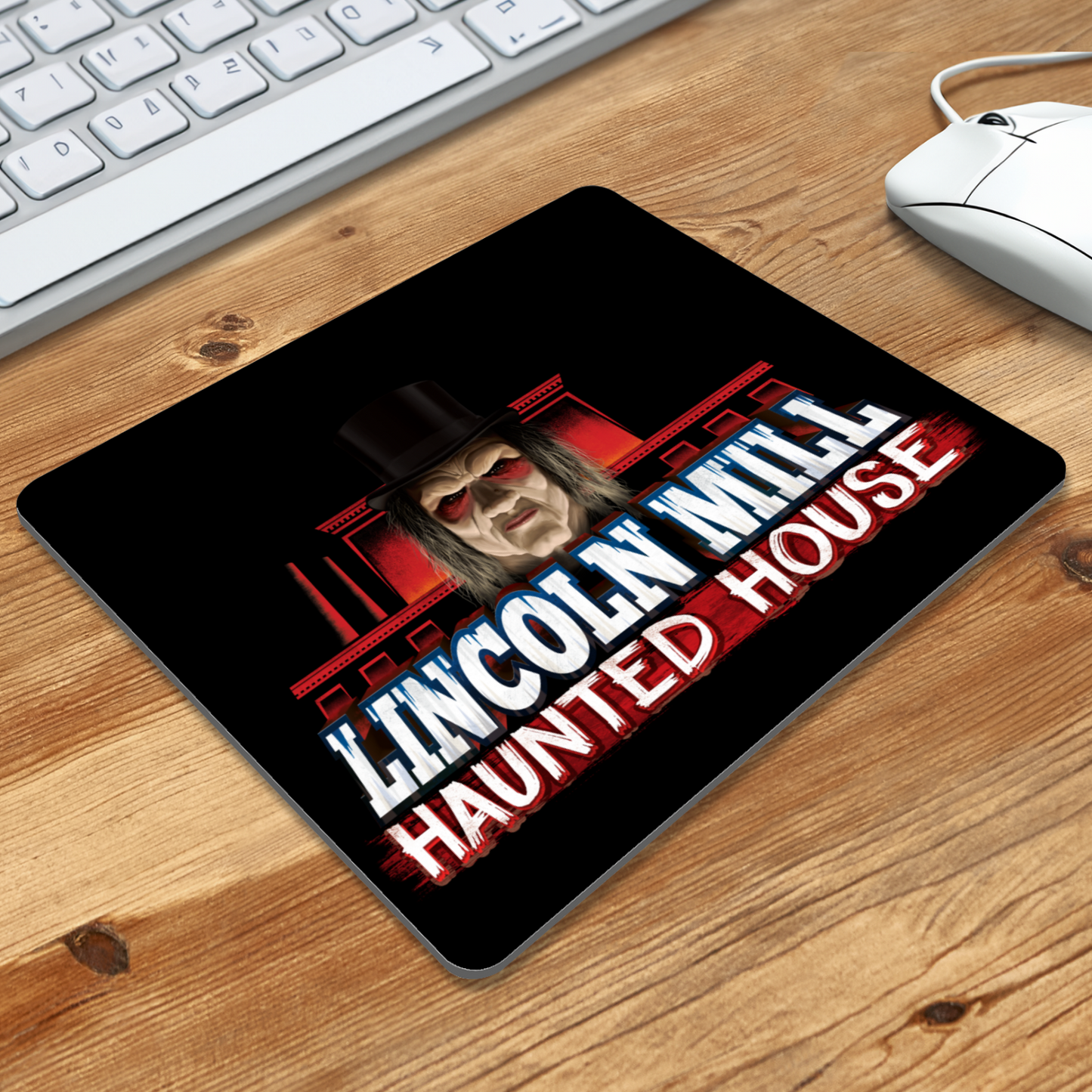 Lincoln Mill Haunted House Mouse Pad