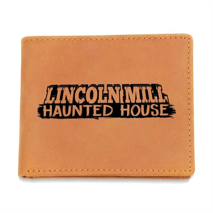 Lincoln Mill Haunted House Leather Wallet