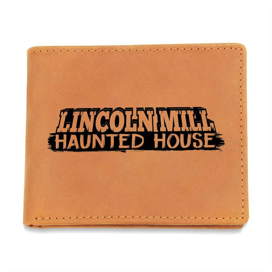 Lincoln Mill Haunted House Leather Wallet