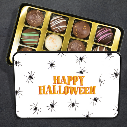 Halloween Chocolate Truffles Gift Box - Keepsake Tin
