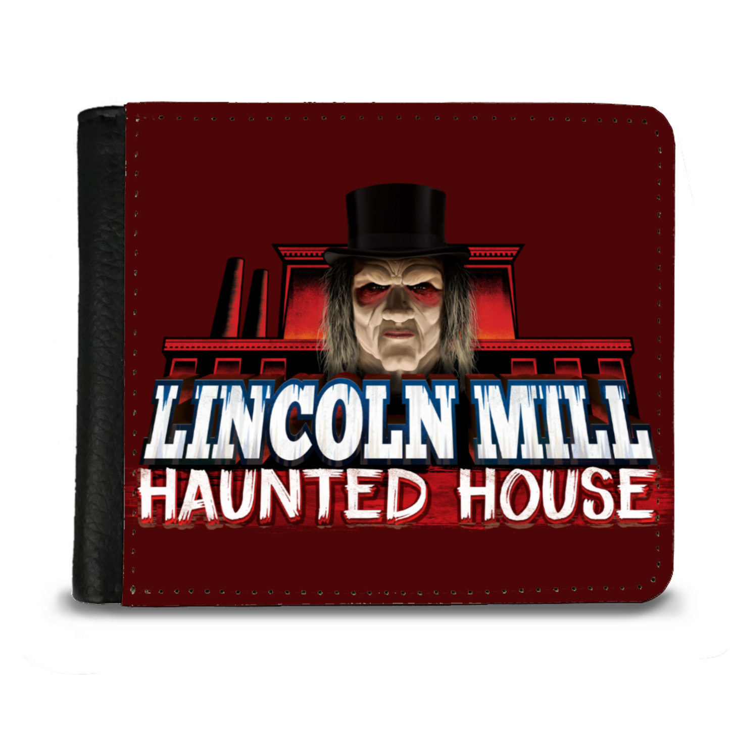 Lincoln Mill Haunted House Men's Wallet