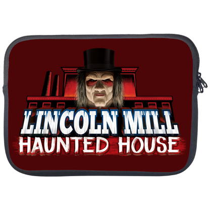 Lincoln Mill Haunted House Laptop Tablet Sleeve Case