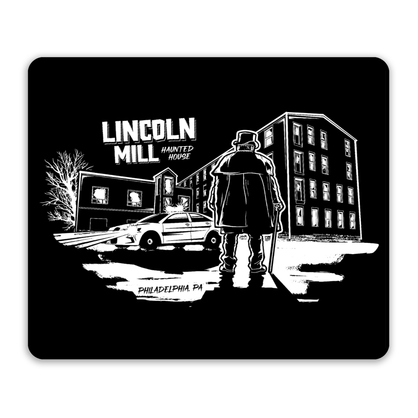 Lincoln Mill Haunted House - Viktor and Mill Mouse Pad
